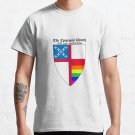 Episcopal Church Shield with Rainbow Pride Horizontal Stripes 1 T-shirt