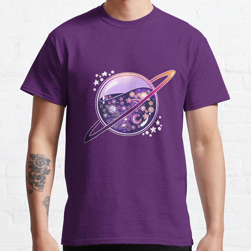Galaxy Filled Planet T-shirt