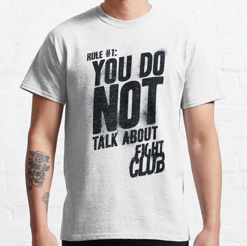 You Do Not Talk About Fight Club T-shirt