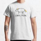 Death Metal Funny Colorful Unicorn Drawing Design T-shirt