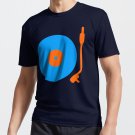 Blue Orange Vinyl Record Turntable T-shirt