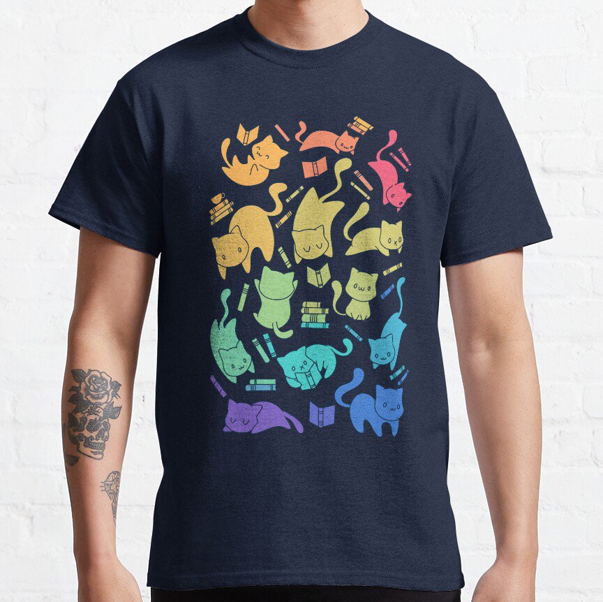 Cats & Books T-shirt