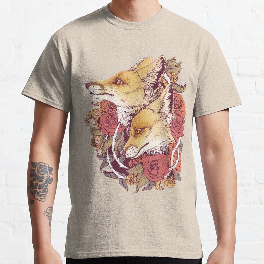 Red Fox Bloom T-shirt
