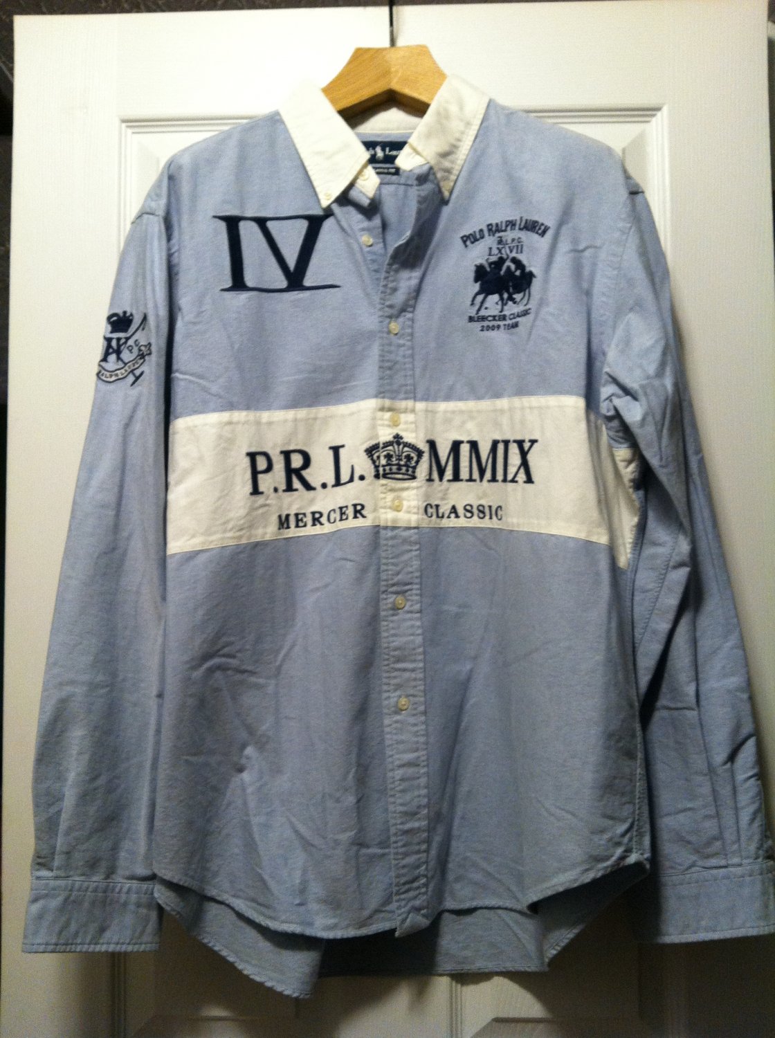 POLO RALPH LAUREN MEN'S BUTTON DOWN CASUAL SHIRT  SIZE: XL