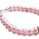Fresh Water Pearls Child Initial Bracelet
