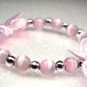 Pink Satin Butterfly Child Bracelet