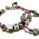 Purple Delight Bracelet and Anklet Set
