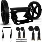 Black Cooler Wheels Kit, Heavy-Duty Cooler Cart Kit With Ratchet Straps