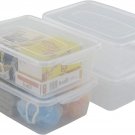 14-Quart Plastic Storage Containers With Lids And Latches