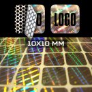 980 CUSTOM PRINT hologram warranty security sticker label VOID seals 0.4"X0.4"