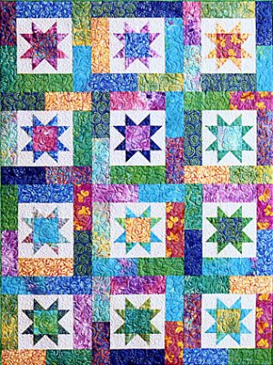 Atkinson Designs Lucky Stars Quilt Top Pattern ATK-129