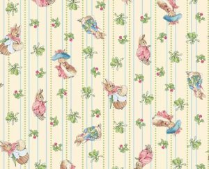 BTY Quilting Treasures Beatrix Potter Peter Rabbit Garden Tales Rabbit ...