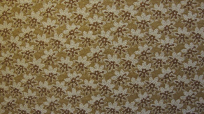 F8 Thimbleberries Cream & Brown Flower Toss on Tan Sepia RJR Lynette ...