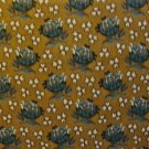 F8 Thimbleberries Turquoise Flower Toss on Brown RJR Lynette Jensen Fabric Fat Eighth F8th