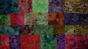 Indonesian Hand Wax Batik Cotton 22 Fabric Swatches