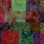 Indonesian Hand Wax Batik Cotton 22 Fabric Swatches