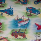 Retro Fun Transit Transporation Vehicles Kids Cotton Michael Miller Fabric Bolt End