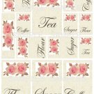  Shabby n Chic Roses Canister Labels Digital Collage Sheet