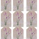 Iris Cottage Garden Shabby n Chic Tags Collage Sheet