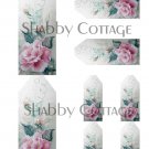 Shabby n Chic Vintage Roses Price Tags Digital Collage Sheet