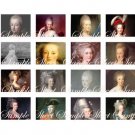 Marie Antoinette Charms Images Digital Collage Sheet.