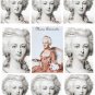 Digital Collage Sheets Marie Antoinette Paris Pink  EC116