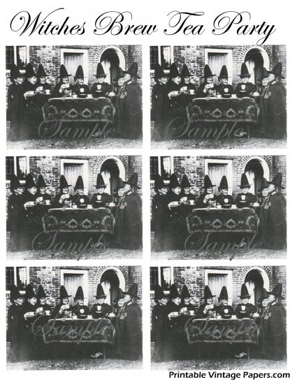 Collage Sheets Witches Brew Halloween 117