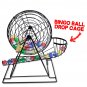 Professional Bingo Set w/ 19" Cage, 1.5" Balls, & Wood Board Game Fun Party NEW