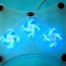 Universal USB Laptop Cooling Pad System W/ 3 Blue LED Fans