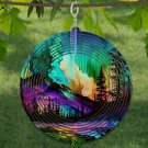 Beautiful Mountains & River Wind Spinner Windspinner /w FREE Shipping Made to last many years