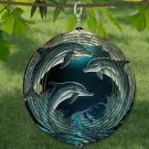 Beautiful Three Dolphins Wind Spinner Windspinner /w FREE Shipping Made to last many years