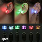 Unique Boys Girls LED Light Earrings Christmas Gift Party Fashion