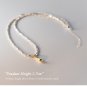 925 Silver Geometric Necklace: Gold Water Drop Pendant for Women