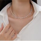 Silver Geometric Rainbow Necklace & Bracelet : Colorful Pink Sweet & Trendy for Women's