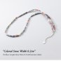 Silver Geometric Rainbow Necklace & Bracelet : Colorful Pink Sweet & Trendy for Women's
