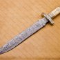 Personalize Hand Made Beautiful Bone Handle Damascus Steel Hunting Gift for Men Hunting Gifts Men
