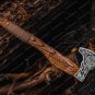 Custom Handmade Carbon Steel Viking Axe - Ash wood Handle With Leather Sheath