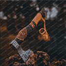 Custom Handmade Carbon Steel Hunting Viking Tactical Hatchet Tomahawk Axe Gift