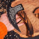 HandMade Pizza Axe, Pizza Slicer Hand forged Viking Pizza Cutter, Viking Bearded