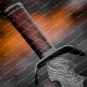 Personalized Handmade Damascus Steel Viking Sword Rosewood Handle Battle Ready Sword with Sheath