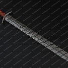 Custom Handmade Forged Damascus Steel Hunting Viking Real Long Sword with Sheath