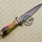 Damascus Dagger Knife Custom Handmade Damascus Steel Knife