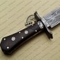 Damascus Dagger Knife Custom Handmade Damascus Steel Hunting Damascus Dagger Knife wood Handle
