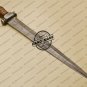 Damascus Dagger Knife Custom Handmade Damascus Steel Knife with Mictra Handle Leather Sheaths