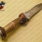 Damascus Dagger Knife Custom Handmade Damascus Steel Hunting Knife with Mictra & Rose Wood Handle