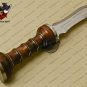Dagger Knife Custom Handmade Stainless Steel Hunting Knife with Rose Wood Handle Leather Sheaths