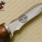 Dagger Knife Custom Handmade Stainless Steel Hunting Knife with Rose Wood Handle Leather Sheaths