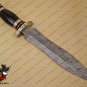 Damascus Bowie Knife Custom Handmade Damascus Steel Hunting Knife Beautiful Damascus Bowie Knife