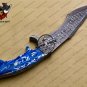 Damascus Bowie Knife Custom Handmade Damascus Steel Knife With Corain+Pakka Wood Handle Sheaths