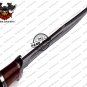 Damascus Camping Knife Fixed Blade Handmade Damascus Steel Knife With Rose Wood Handle Sheath